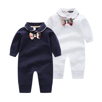 Новый высококачественный модный комбинезон для новорожденных мальчиков и девочек в мультяшном стиле с длинными рукавами для малышей, рождественская одежда для малышей
