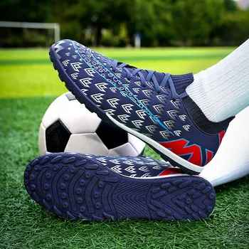 Новый дизайн дышащих носков Футбольные бутсы для мужчин и женщин Профессиональные футбольные бутсы для подростков Легкая обувь для тренировок по футзалу