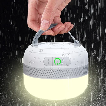 Новый походный фонарь USB Перезаряжаемый литиевый аккумулятор емкостью 5200 мАч 18650 5 цветов Фонарик для наружной палатки Лампа Аварийный фонарь