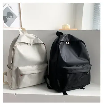 Новый рюкзак для мужчин и женщин из ткани Оксфорд для студентов средней школы в стиле колледжа, простой рюкзак для путешествий большой емкости