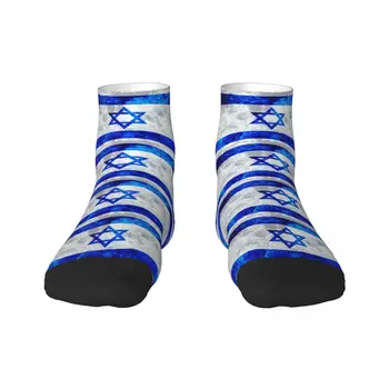 Носки с изображением флага Израиля мужские женские теплые модные носки для экипажа Ocean Waves