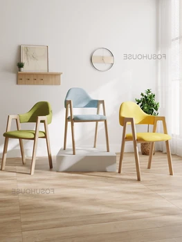 Обеденный стол и стул Модный Современный Простой Ресторанный Обеденный стул в скандинавском стиле, табурет для взрослых, Железное Скандинавское кресло