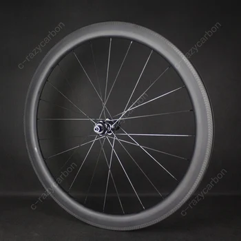 ОЖЕСТОЧЕННЫЕ Шоссейные Велосипедные Гонки 700C С Аэродинамическими Колесными Дисками Глубиной 50 мм Carbon 350 DT и Плоскими Спицами Showstopper Brake Track