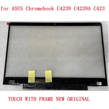 оригинал с рамкой 14 дюймов для ASUS Chromebook C423N C423NA C423 сенсорный стеклянный экран дисплея