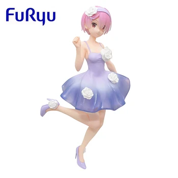 Оригинальный FuRyu Re: Zero Ram ПВХ аниме Фигурки, модели игрушек