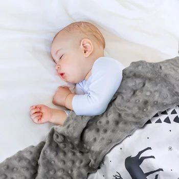 Осенне-зимнее одеяло для пеленания новорожденных с милым рисунком, мягкие комфортные плюшевые детские товары для детей, постельные принадлежности Унисекс