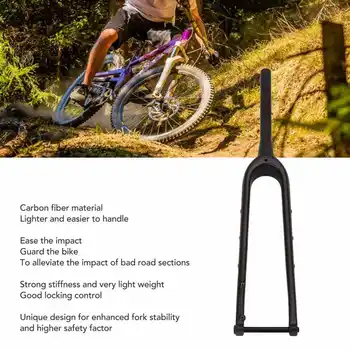 Передняя вилка Прочная вилка из углеродного волокна для горных велосипедов дорожных велосипедов для скоростного спуска
