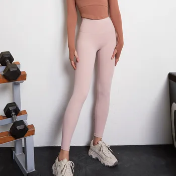 Персик европейских и американских бесшовные штаны для йоги хип дышащая одежда для йоги обтягивающие с высокой талией спортивные тренировки днища женщин