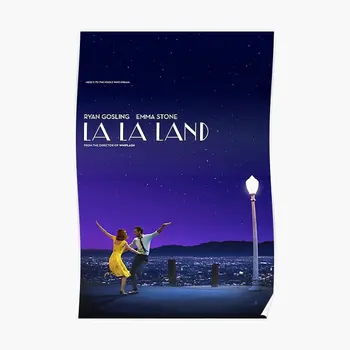 Плакат La La Land, Забавное украшение, Винтажный декор, Настенная живопись с принтом в комнате, Современная настенная роспись, домашнее искусство без рамки