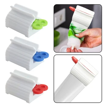 Пластиковый дозатор зубной пасты 1-3 шт., Многофункциональная портативная соковыжималка для зубной пасты, ручной пресс для косметики для окрашивания волос