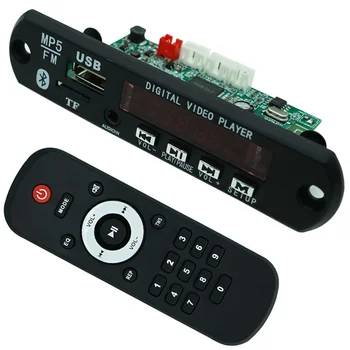 Плата декодера Bluetooth 5.0 MP3/WMA/WAV/APE/FLAC, автомобильный аудиомодуль USB TF FM-радио, Музыкальный плеер MP3 Bluetooth