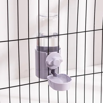 Поилка для кроликов для подвешивания к клетке Автоматический дозатор воды Миска для бутылки с водой для мелких животных Ежик Хомяк 17 унций