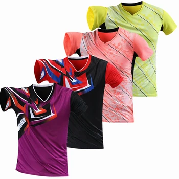 Профессиональная тренировка по командной игре 2022, Быстросохнущая рубашка для бадминтона Для мужчин / Женщин, Теннисные футболки, спортивная рубашка для гольфа, футболка для пинг-понга