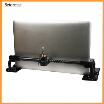 Прочный металлический замок безопасности для ноутбука Регулируемая ширина 32 см-47 см Противоугонный держатель для ноутбука с ремешком