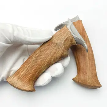 Прямая рукоятка ножа Материал из алюминиевого сплава Полуфабрикат из Дамасской стали Для изготовления аксессуаров Материал рукоятки Ножа своими руками С H Q3N1