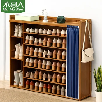 Пылезащитный шкаф для хранения обуви, домашняя дверь, деревянный шкаф для крыльца, гостиная, простая современная сборка, шкаф для обуви, шкаф для обуви