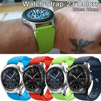 Ремешок для Samsung Galaxy watch 3 45 мм/41 мм/active 2 gear S3 Frontier/huawei watch gt 2e/2/ amazfit bip/gts 20 мм 22 мм ремешок для часов