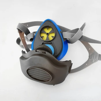 Респираторная маска 3200 Силиконовая респираторная маска для защиты от твердых частиц, промышленная пылезащитная шлифовальная декорация