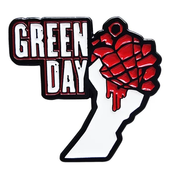 Рок-группа Green Day, Американский идиот, Эмалированная Брошь-булавка, Металлический значок, Ювелирные изделия в комплекте