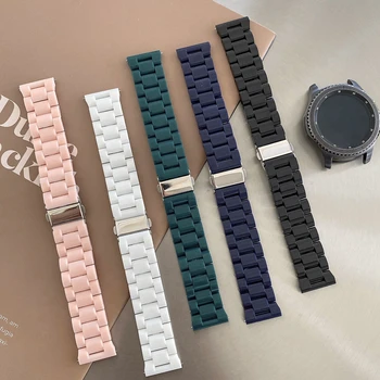 Роскошный Пластиковый Ремешок для Huawei Watch GT3 GT2 Pro 42 мм 46 мм/ Samsung Galaxy Watch 5 4 Classic 40 мм 44 мм 42 ММ Браслет
