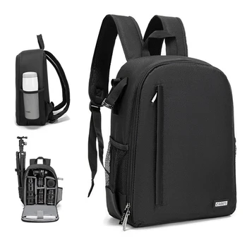 Рюкзак для фотоаппарата, профессиональная сумка для зеркальной цифровой водонепроницаемой фотографии, совместимая с камерами SONY Canon Nikon и штативом