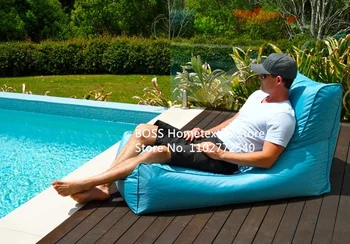 сад, расслабляющий Солнце, наслаждайтесь сиденьем дивана-кровати, откидным креслом Из Ткани Оксфорд, Квадратными L-Образными Мешками для Фасоли, Ленивым Диваном-Шезлонгом для взрослых
