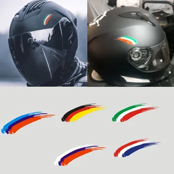 Светоотражающая трехцветная наклейка Национальный флаг Франции, Италии, Германии, России, Виниловые наклейки для стайлинга автомобилей BMW, шлем, мотоцикл