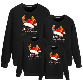 Семейные рождественские пижамные комплекты, хлопковый свитер, комплект одежды для папы, мамы и меня, ночное белье для маленьких девочек и мальчиков, женская мужская одежда, костюмы