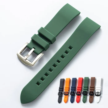 Силиконовый ремешок премиум-класса 18 19 20 21 22 24 мм, Быстросъемный водонепроницаемый браслет для дайвинга, Универсальный резиновый браслет для часов, Аксессуары
