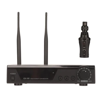 Система беспроводного микрофонного передатчика UHF Поддерживает питание 48 В Многоканальная микрофонная система