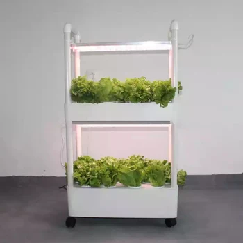 Система Выращивания Гидропоники В помещении Smart Herb Vertical Garden Kit Автоматический Светодиодный Плантатор для Выращивания Растений для Домашней Кухни
