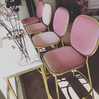 Скандинавский барный стул из кованого железа, современные барные стулья, Минималистичная сетка для спинки, Красный высокий табурет, домашний стульчик для кормления, барный стул, барные стулья