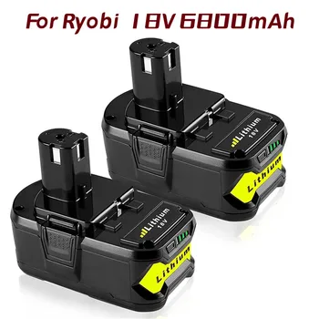 Сменная батарея 6.8Ah 18V для Ryobi Литиевая батарея 18V для P108 P102 P103 P104 P105 P109 Ryobi 18-Вольтовый ONE + Беспроводной Инструмент