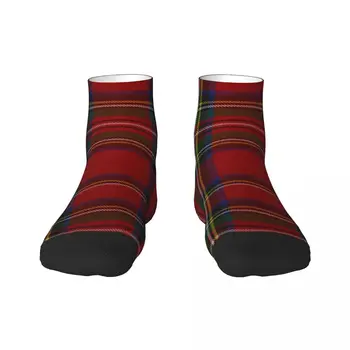 Современные классические мужские носки в клетку Royal Tartan, унисекс, забавные носки для платья с 3D-печатью