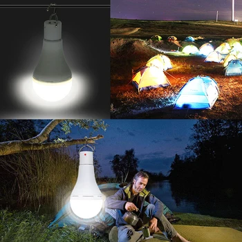 Солнечная лампа белого света 6000-6500К, лампа дистанционного и автоматического управления освещением, наружное Перезаряжаемое аварийное освещение для кемпинга, рыбалки