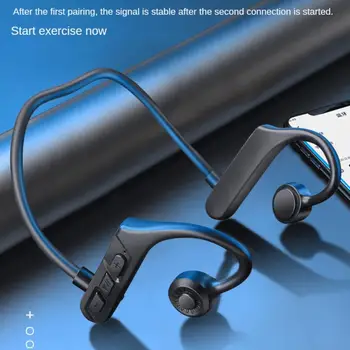 Спортивные Беспроводные Наушники Q3, совместимые с Bluetooth 5.3, Не Наушники-вкладыши С воздушной Проводимостью, Наушники-крючки для ушей с длительным сроком службы