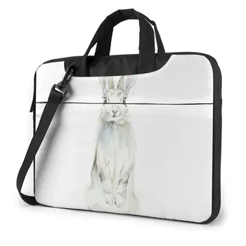 Сумка для ноутбука с кроликом, защитная сумка для компьютера через плечо, милая велосипедная сумка для ноутбука