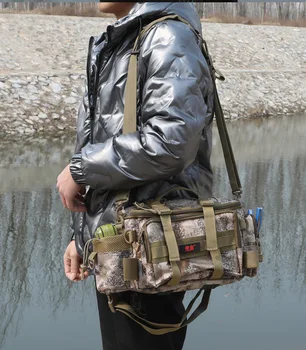 Сумка для рыболовных снастей, сумки через плечо на одно плечо, поясная сумка для хранения рыболовных приманок, снаряжения, рыболовный бокс, сумка Тактическая сумка
