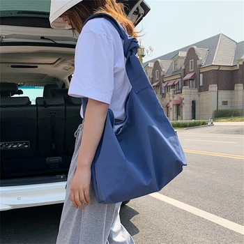 Сумка-мессенджер, повседневная супер крутая большая сумка в гонконгском стиле, женская Корейская версия, нейлоновая универсальная студенческая сумка подмышками