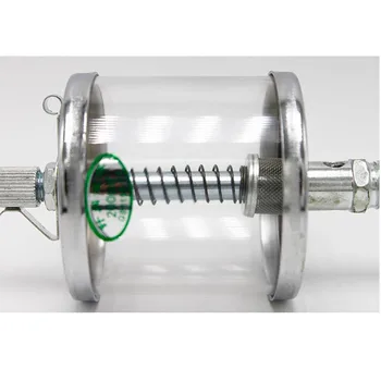 Тип масляного стакана с игольчатым клапаном Железный хромированный станок из оргстекла автоматическая смазка капельного стакана масляный бак M10*114*1.5