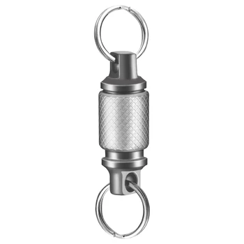 Титановый быстроразъемный брелок для ключей, съемное кольцо для ключей, раздельный брелок для ключей, аксессуар для сумки/кошелька/ремня, держатель для ключей.