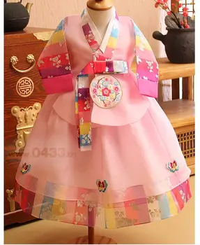 Традиционная одежда для празднования дня рождения Ханбок для дворцовых девочек