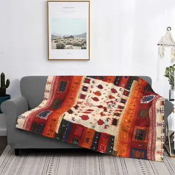 Традиционное марокканское богемное художественное одеяло, флисовое весенне-осеннее ультрамягкое покрывало для дома, уличные покрывала