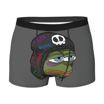 Трусы Pepe the Frog, дышащие трусы, мужское нижнее белье, вентилируемые шорты Boxer