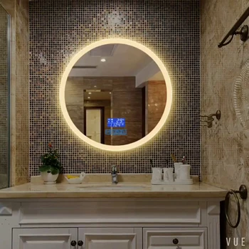 Туалетные круглые зеркала, подсветка для девочек, Бесконечный стиль, Круглое зеркало, подсветка для туалета, подсветка для ванны, Ванная комната, Spiegel Home Decoration