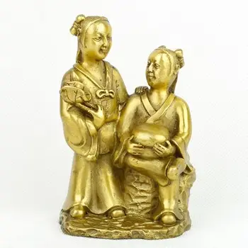 Украшение SHUN brass copper Harmony Immortals способствует укреплению чувств мужа и жены, гармоничной семье, гармоничному