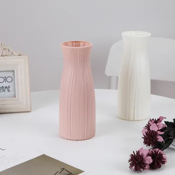 Украшение вазы Цветочная композиция для гостиной, Простая в домашнем использовании Гидропонная Пластиковая ваза для сухих цветов