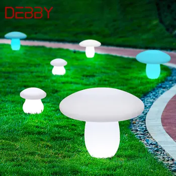 Уличные грибовидные газонные лампы DEBBY с дистанционным управлением White Solar 16 цветов, свет водонепроницаемый IP65 для украшения сада