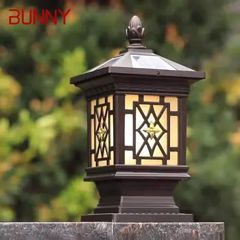 Уличный солнечный светильник BUNNY, классический Ретро Водонепроницаемый светодиодный светильник для внутреннего двора, для украшения сада, балкона, виллы, настенный светильник