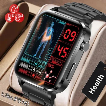 Умные часы для мужчин, Лазерная обработка, три высоких ЭКГ, PPG, пульсометр, кровяное давление, трекер здоровья, умные часы для женщин для Huawei Xiaomi